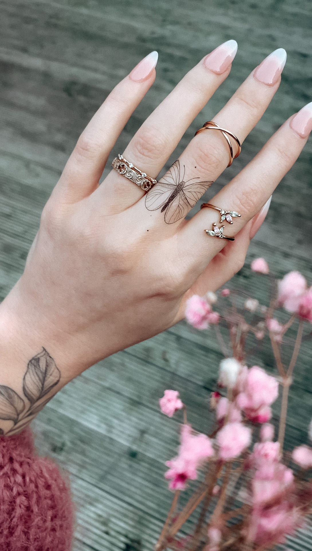 Butterfly temporary tattoo by Alina BUNAMI INK