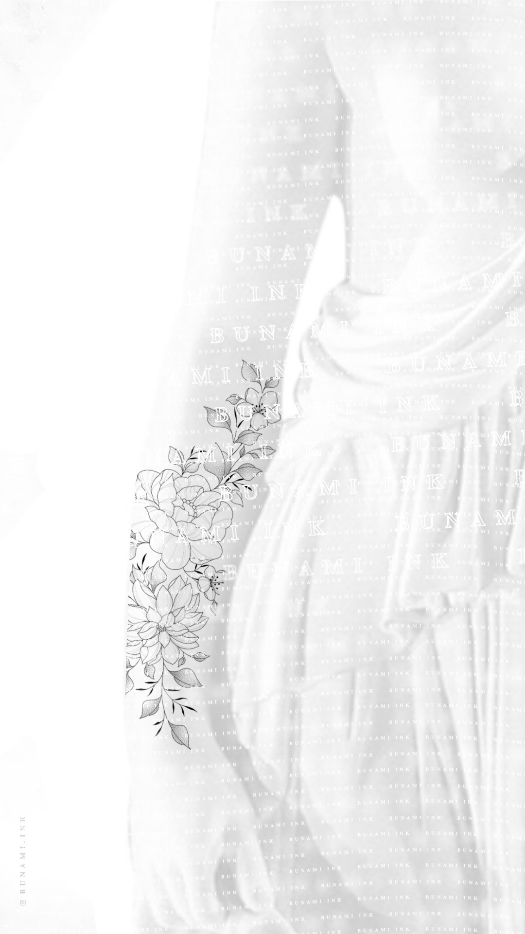 Dalia, peony & cherry blossom floral by Alina BUNAMI INK 2022-04-18