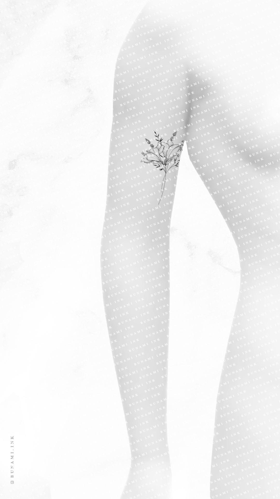 Amaryllis & lavender bouquet wanna do by Alina BUNAMI INK 2022-08-20