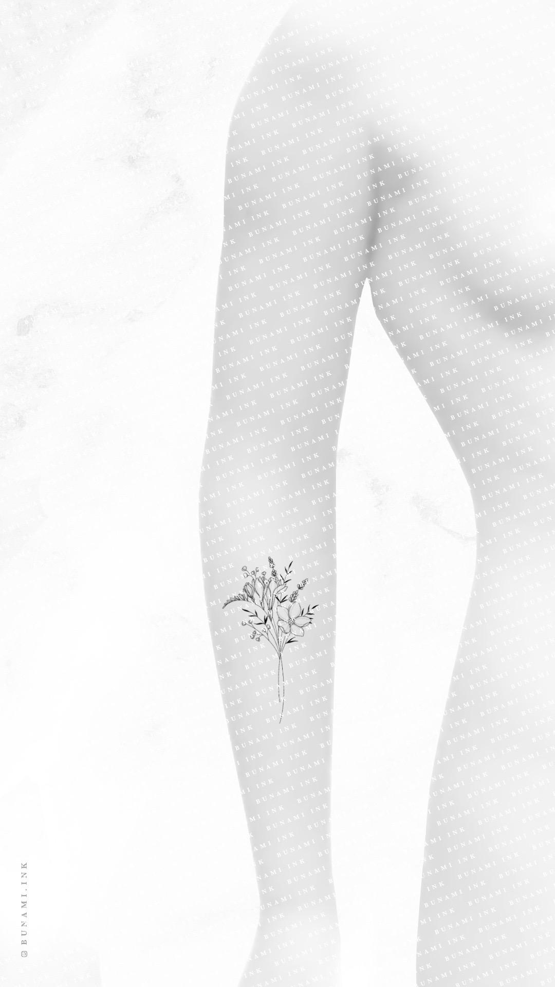 Freesia & forget-me-not bouquet wanna do by Alina BUNAMI INK 2022-08-19