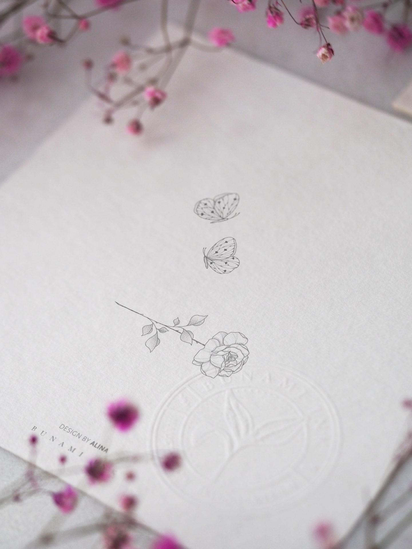 Rose & butterfly concept wanna do by Alina BUNAMI INK 2022-08-20