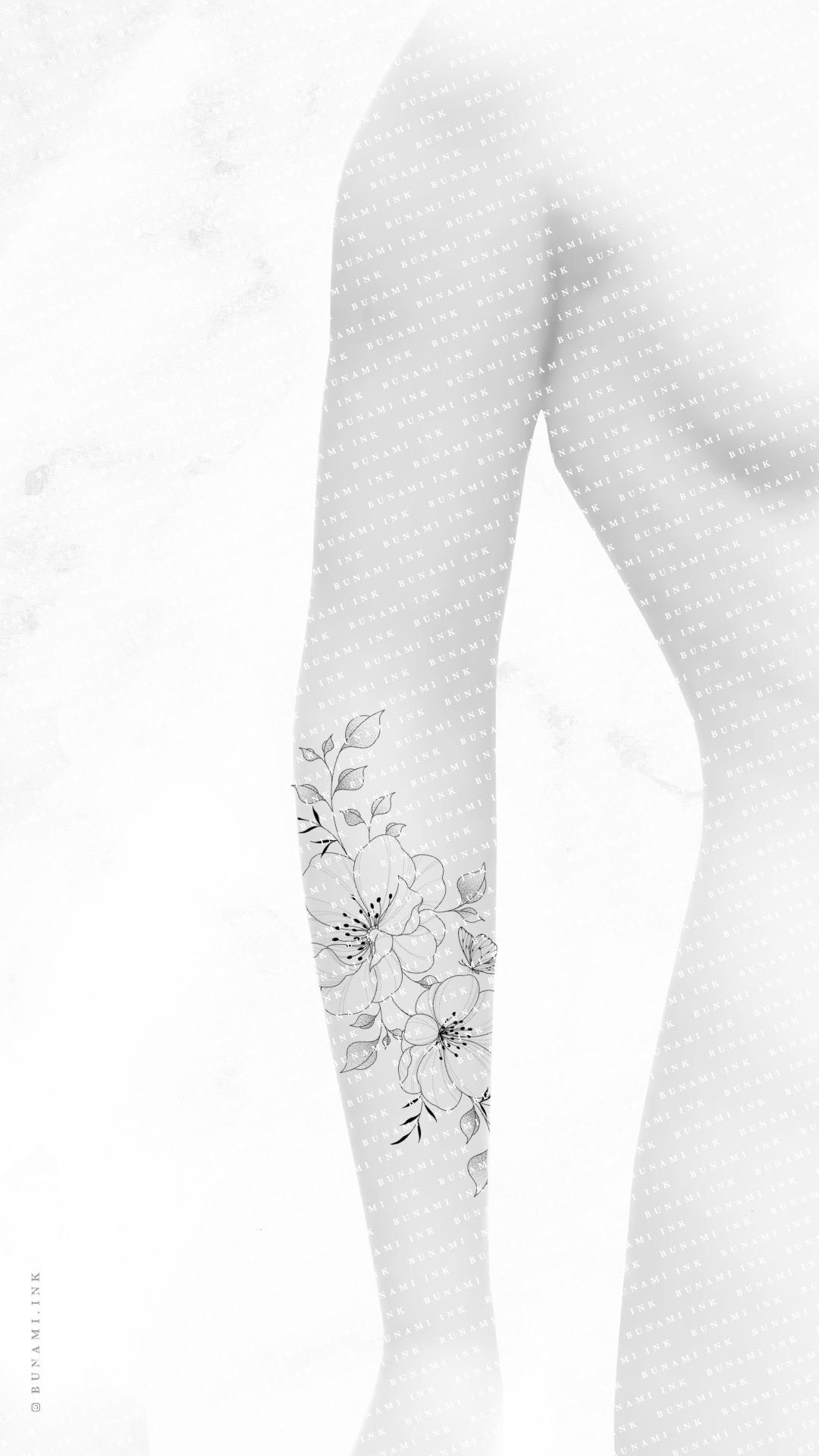 Blossom & butterflies wanna do by Alina BUNAMI INK 2022-08-19