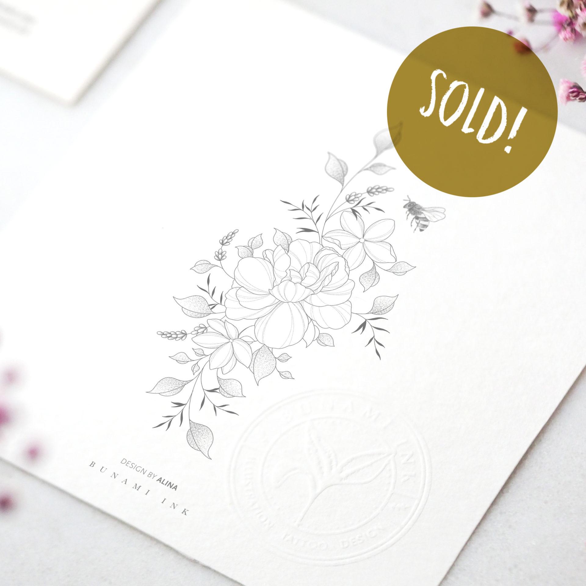 Peony & jasmin floral wanna do by Alina BUNAMI INK 2022-08-19