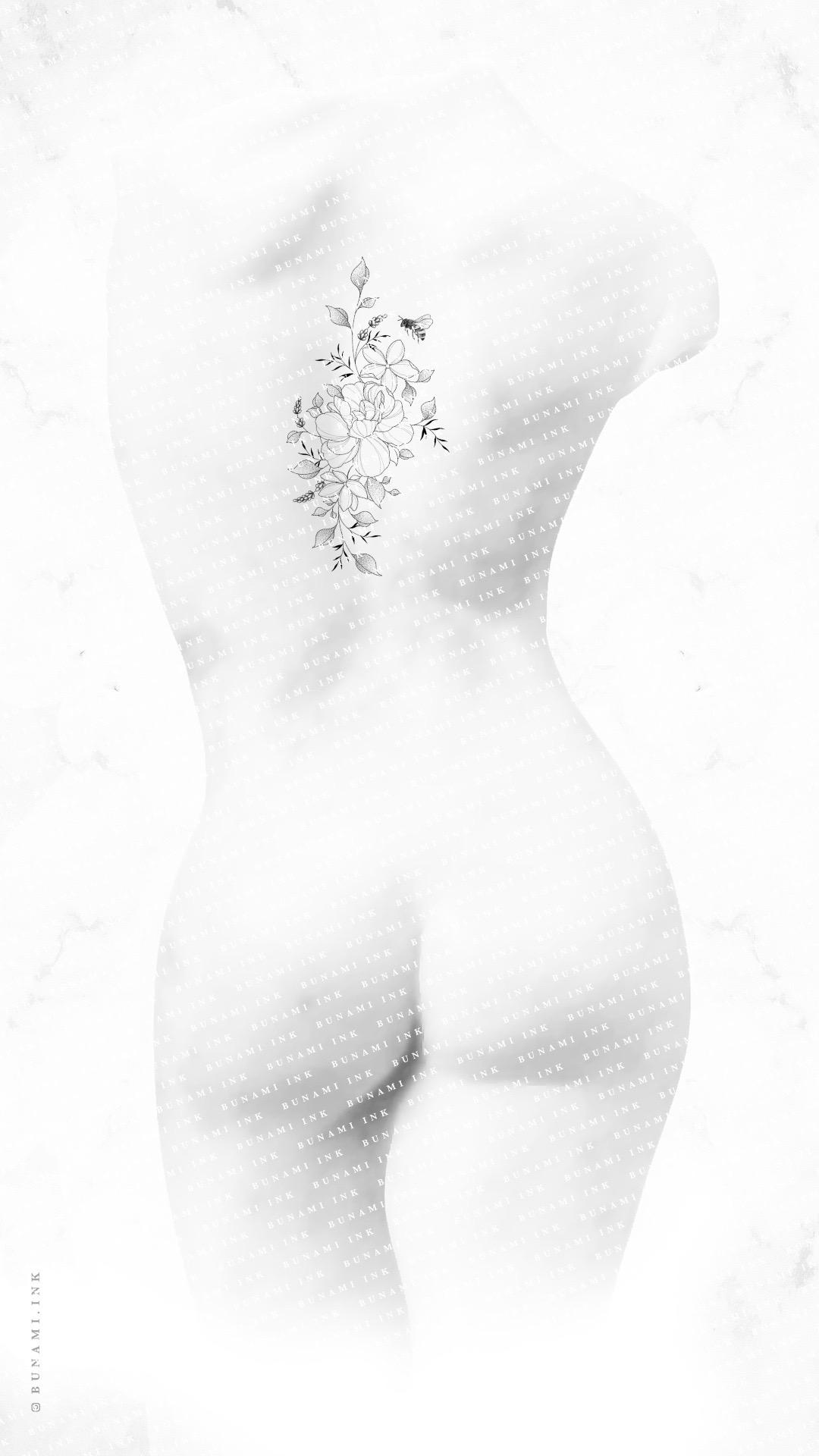 Peony & jasmin floral wanna do by Alina BUNAMI INK 2022-08-18