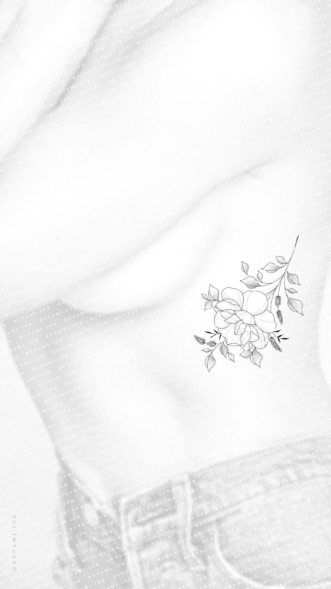 Peony & lavender branch by Alina BUNAMI INK 2022-10-31