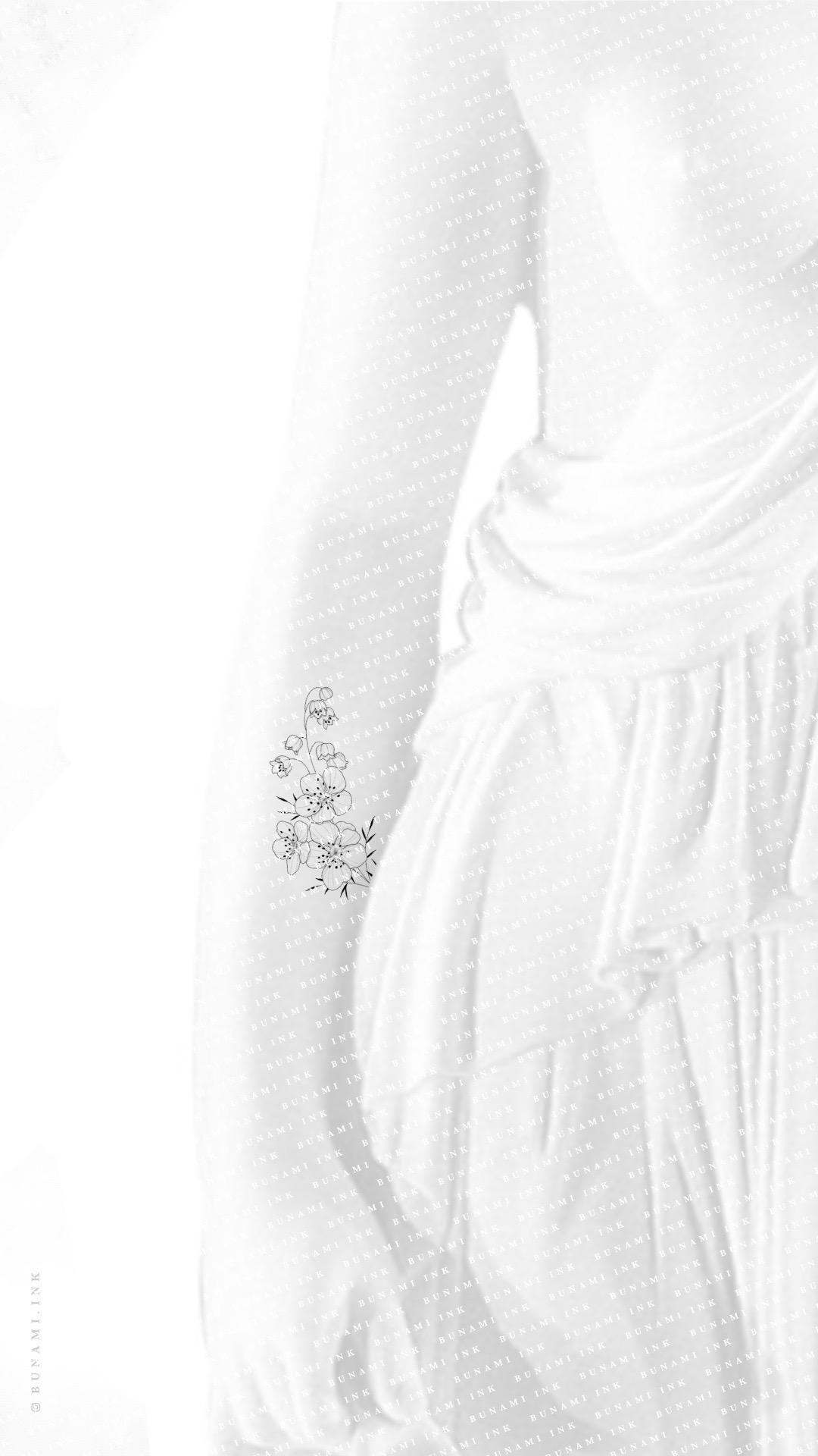 Figur3 Lily of the valley & hawthorn branch (may birthflower) by Alina BUNAMI INK 2023-01-20