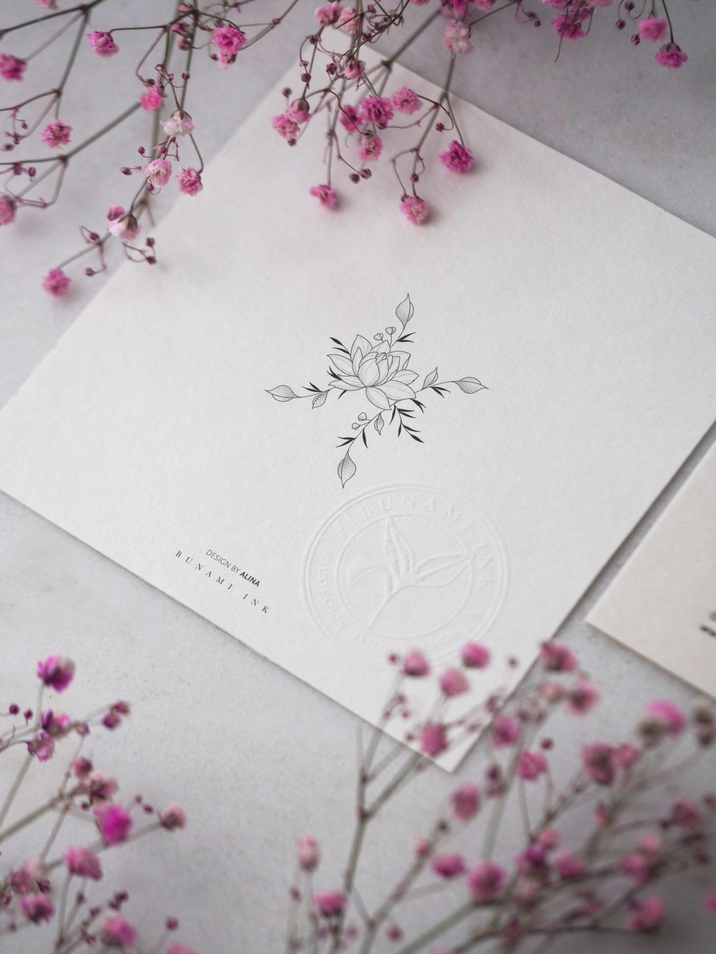 Pisces & water lily by Alina BUNAMI INK 2023-01-29