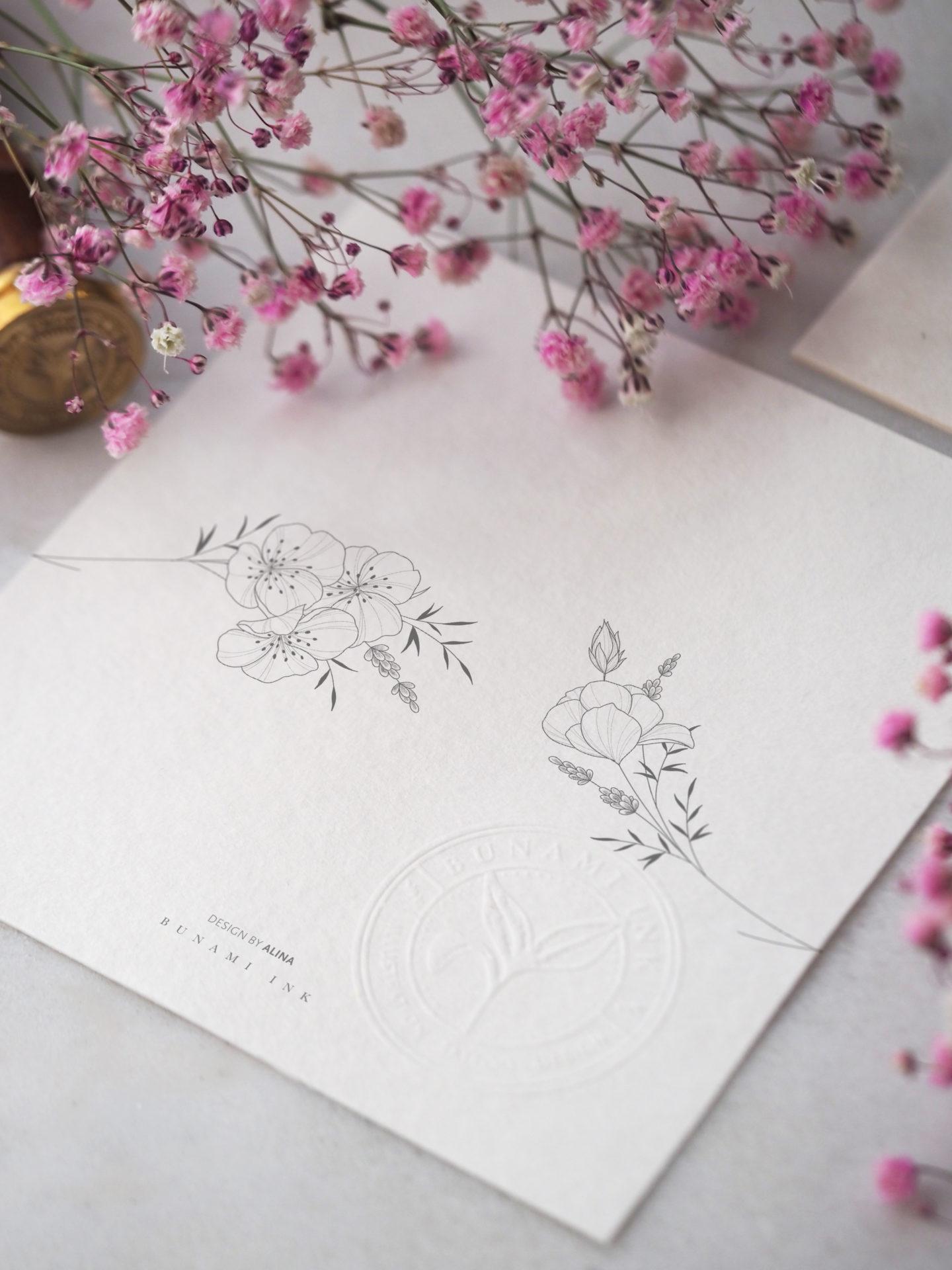 Wild rose bracelet by Alina BUNAMI INK 2023-03-29