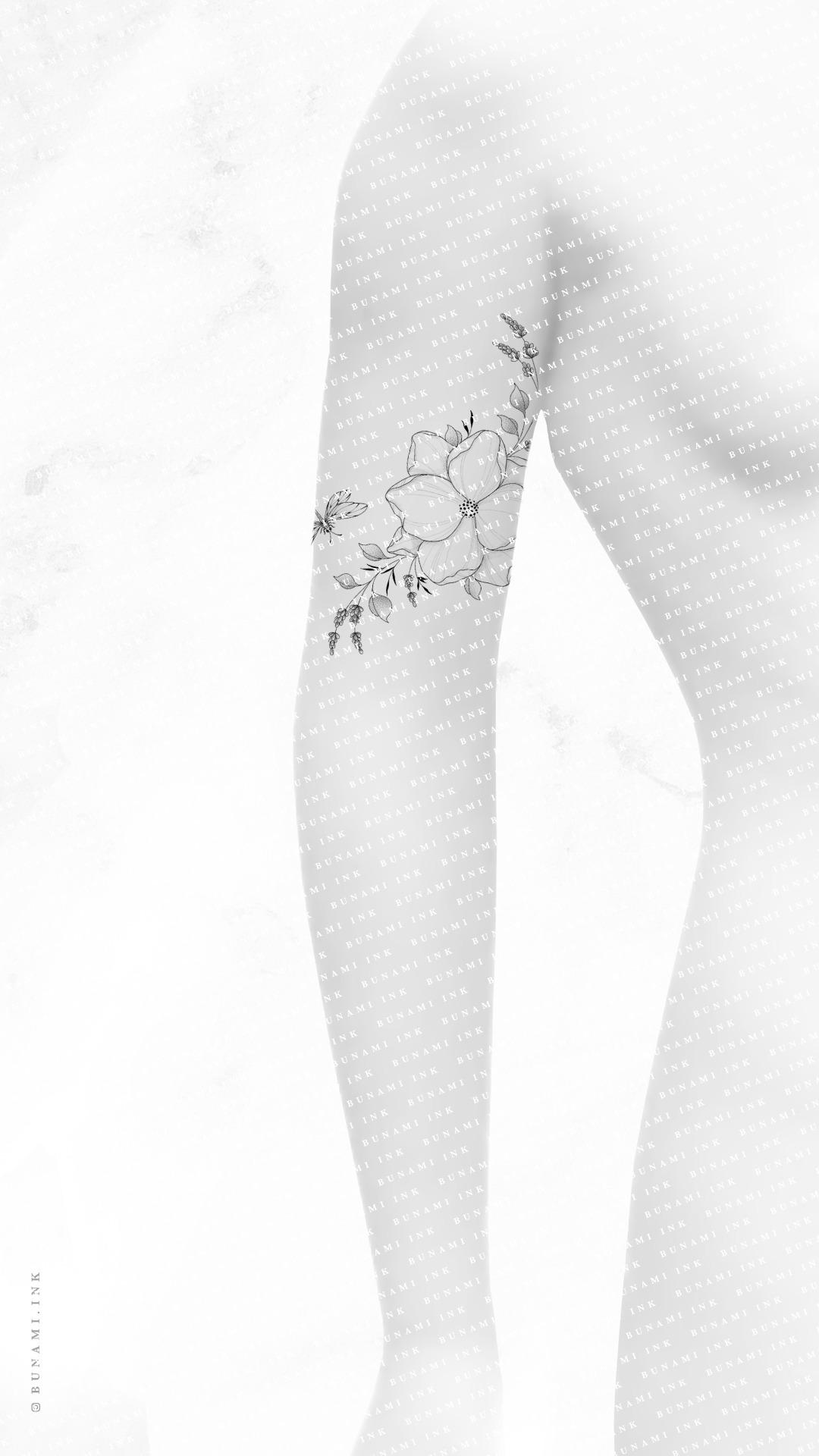 Figur2 Dragonfly & lavender floral by Alina BUNAMI INK 2023-06-26