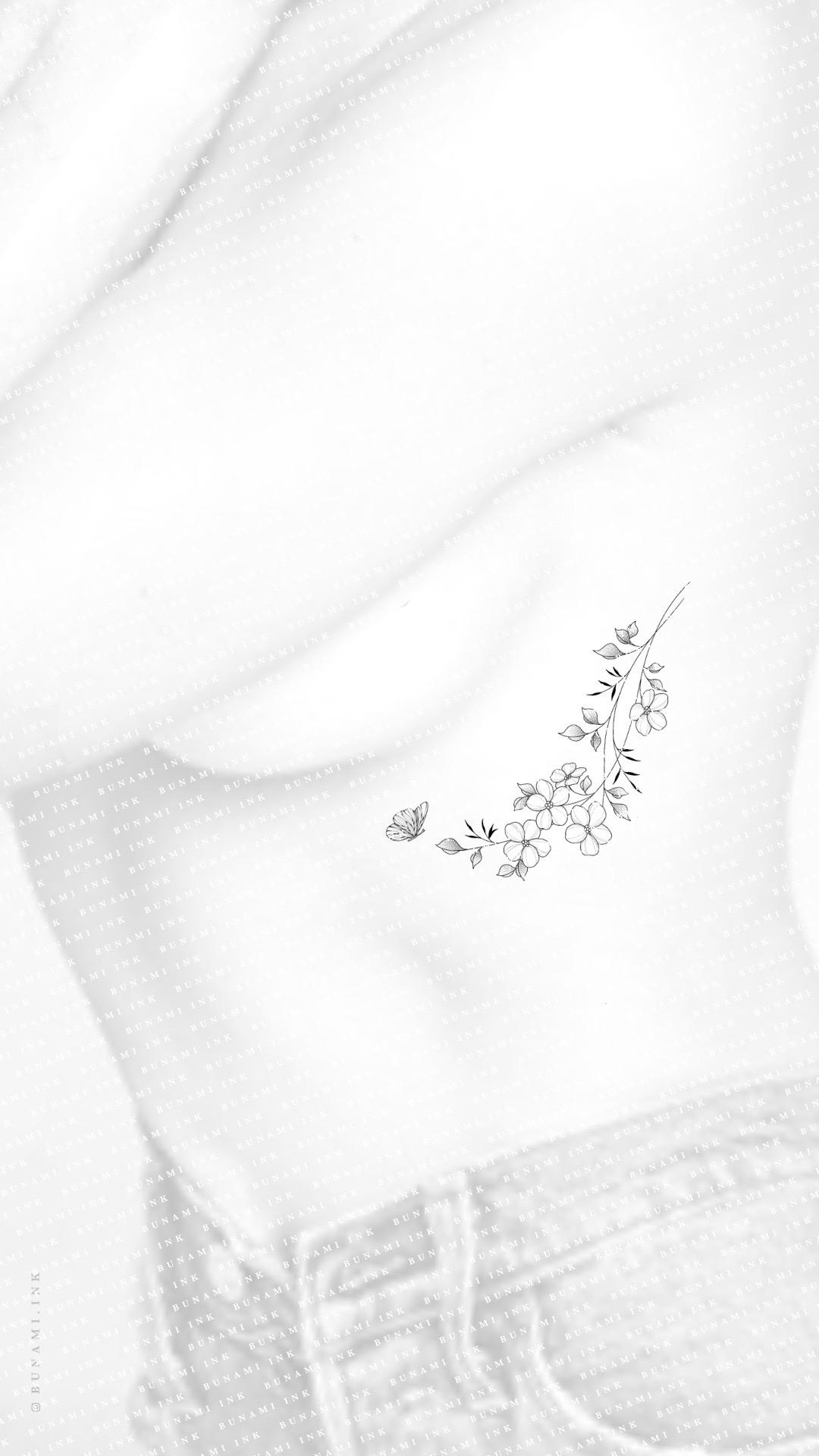 Figur1 Butterfly & forget-me-not branch by Alina BUNAMI INK 2023-08-24