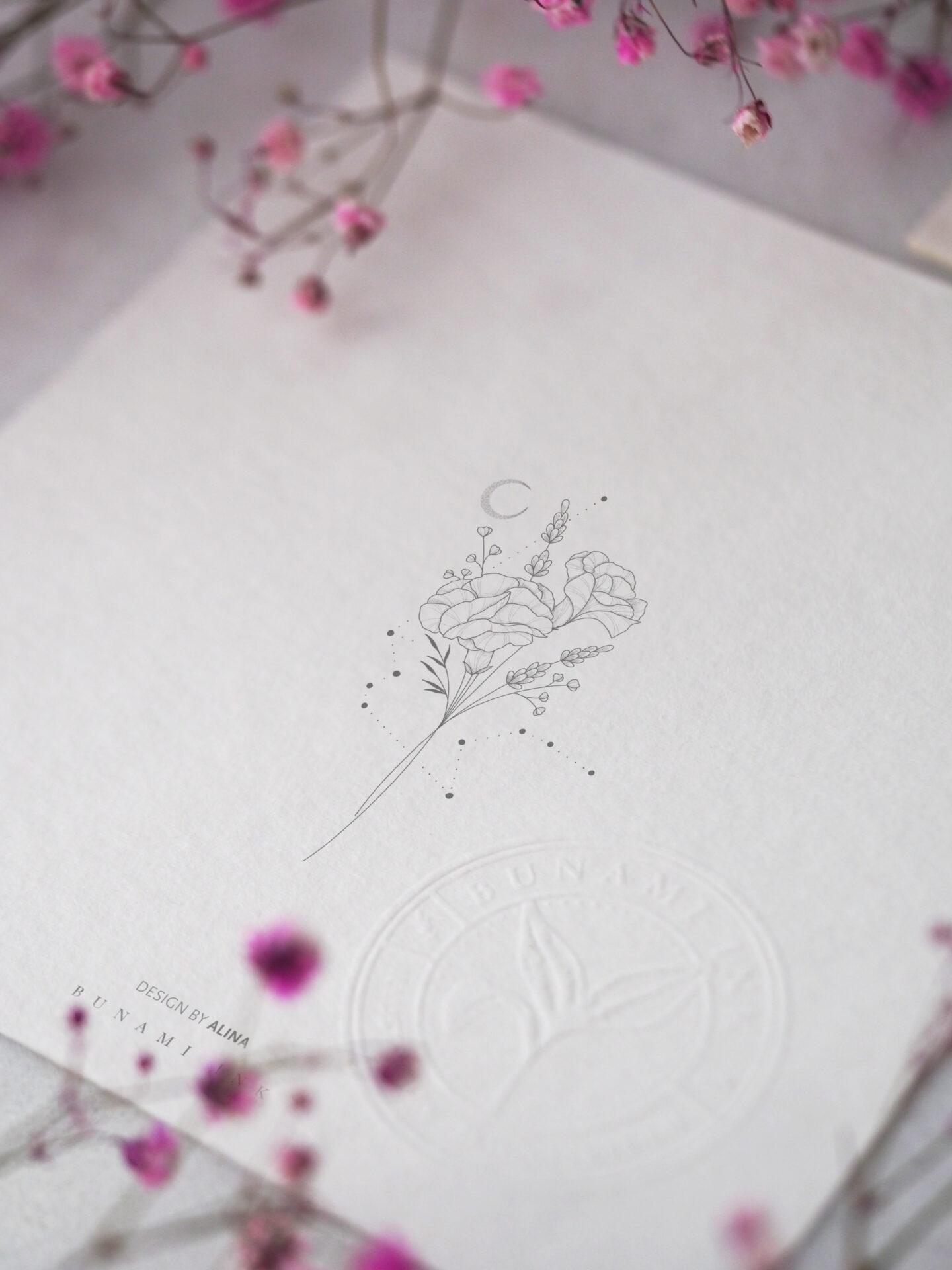 Carnation & aquarius bouquet by Alina BUNAMI INK 2024-06-26.jpg