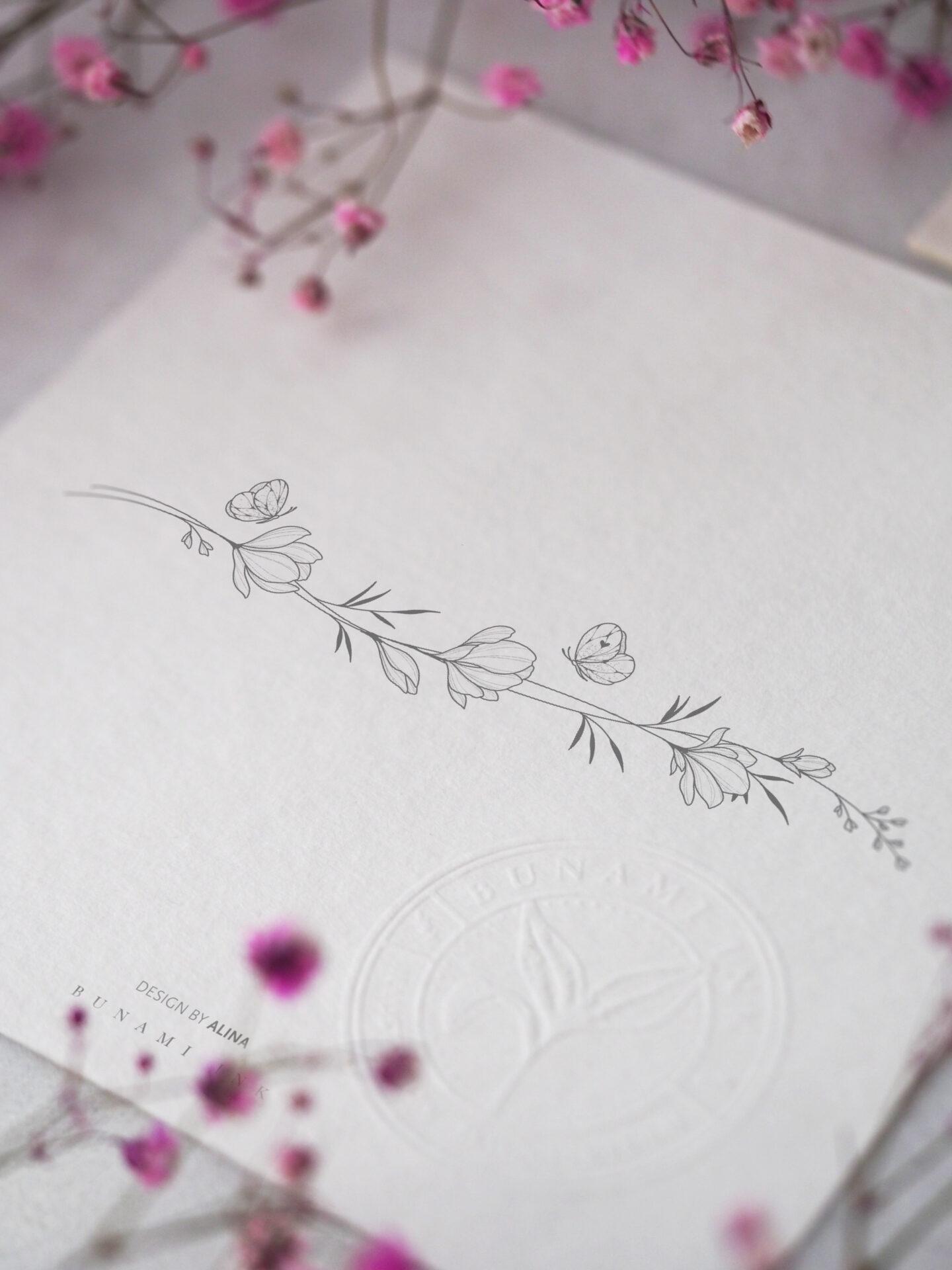 Magnolia bracelet by Alina BUNAMI INK 2025-02-19