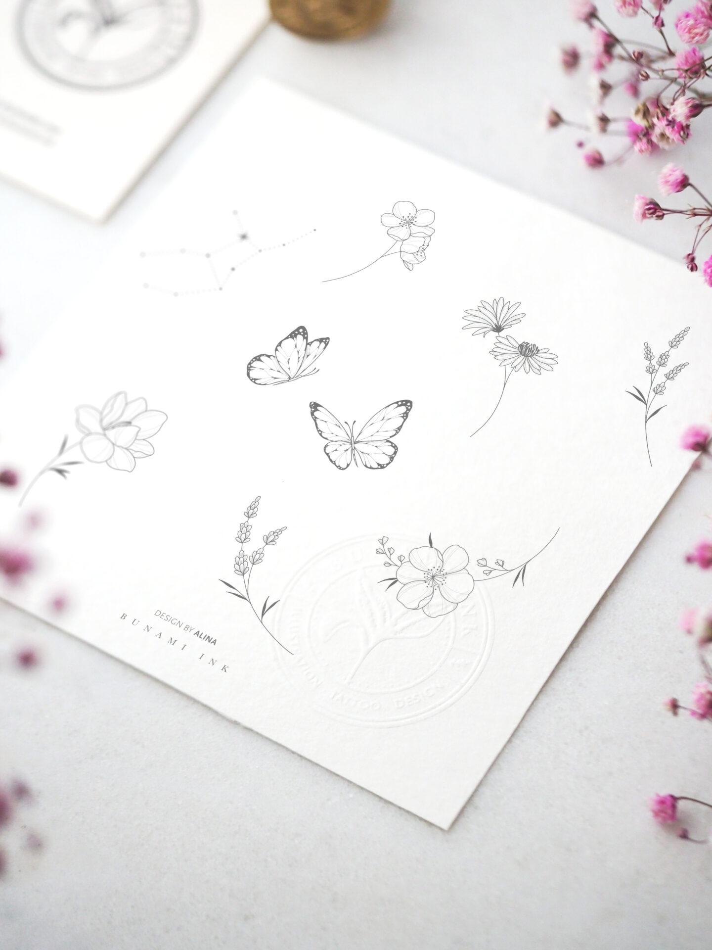 Tiny flower concept by Alina BUNAMI INK 2025-02-19