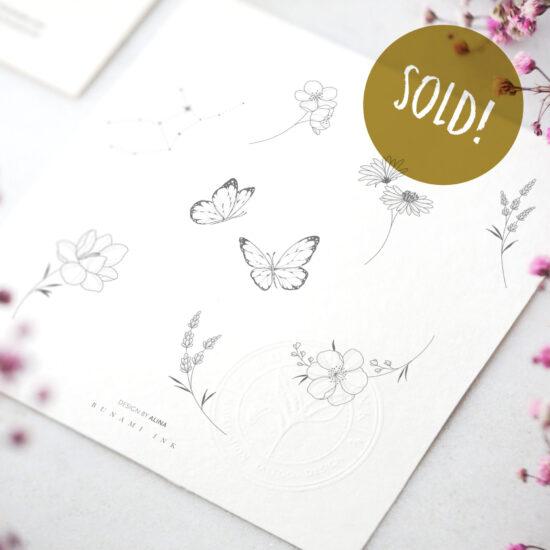 Tiny flower concept by Alina BUNAMI INK 2025-02-19_sold
